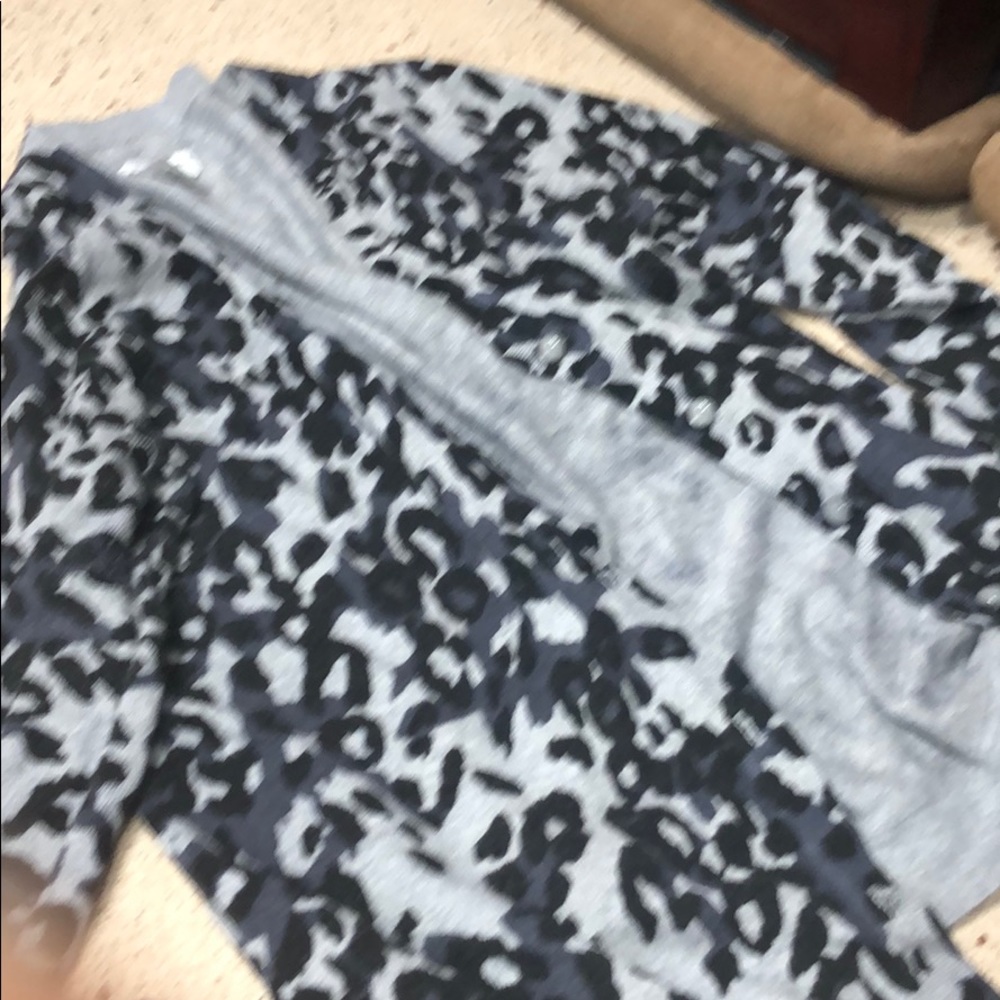 Women’s leopard cardigan grey/black